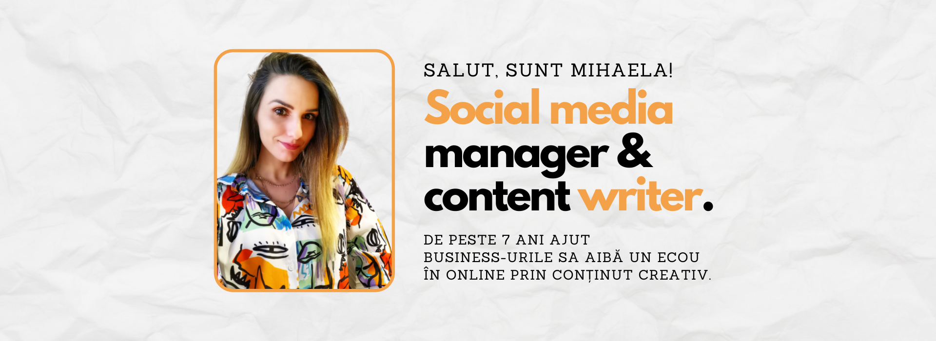 Mihaela Lemnaru – Social Media Manager & Content Writer