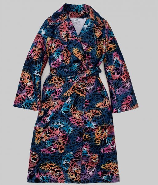 Palton oversize din stofa de lana imprimata lewo aec37eb2