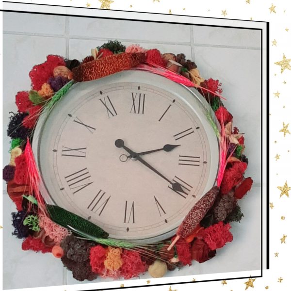 Ceas cu licheni si plante stabilizate da785210