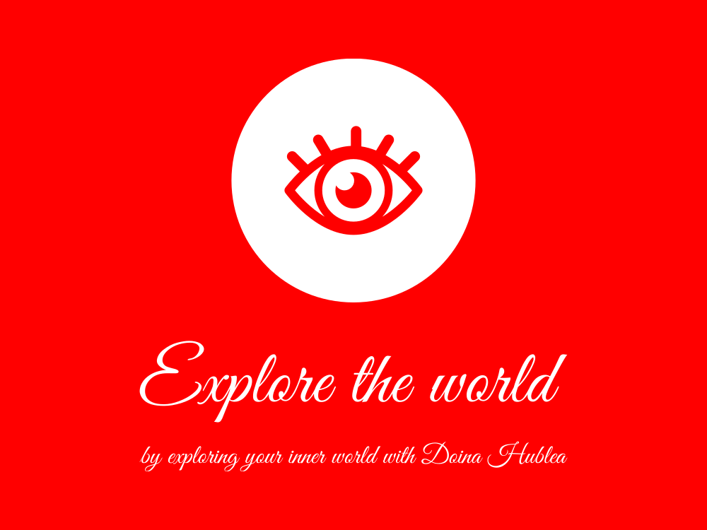 explore the world low resolution color logo