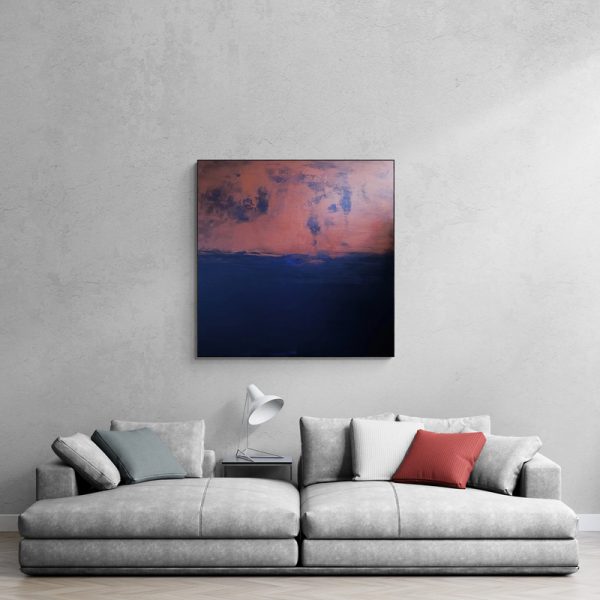 living room with modern sofa and lamp neverending