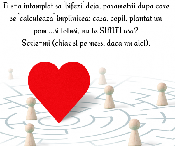 Ti s a intamplat sa bifezi deja parametrii dupa care se calculeaza implinirea casa copil plantat un pom .si totusi nu te SIMTI asa Scrie mi chiar si pe mess daca nu aici sigur nu esti singura