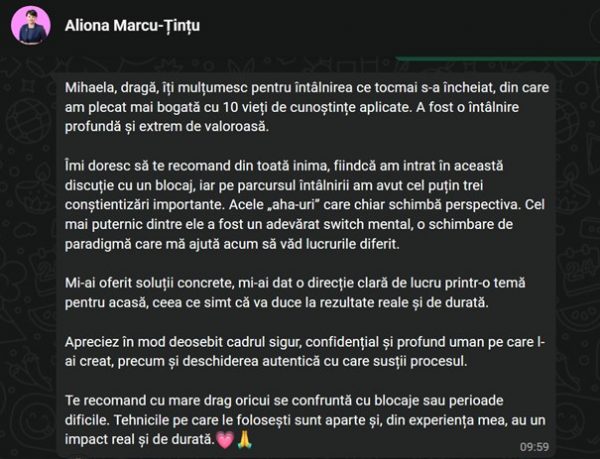 Aliona martie 2026 finala