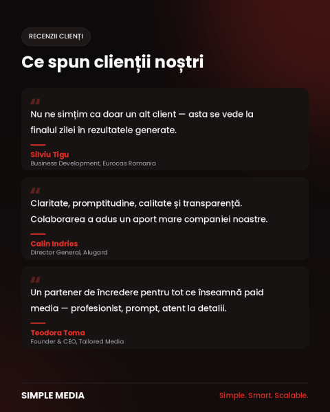 3 recenzii clienti