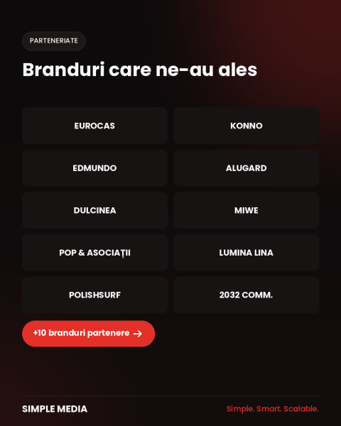 5 branduri partenere