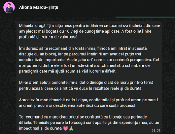 Aliona martie 2026 finala